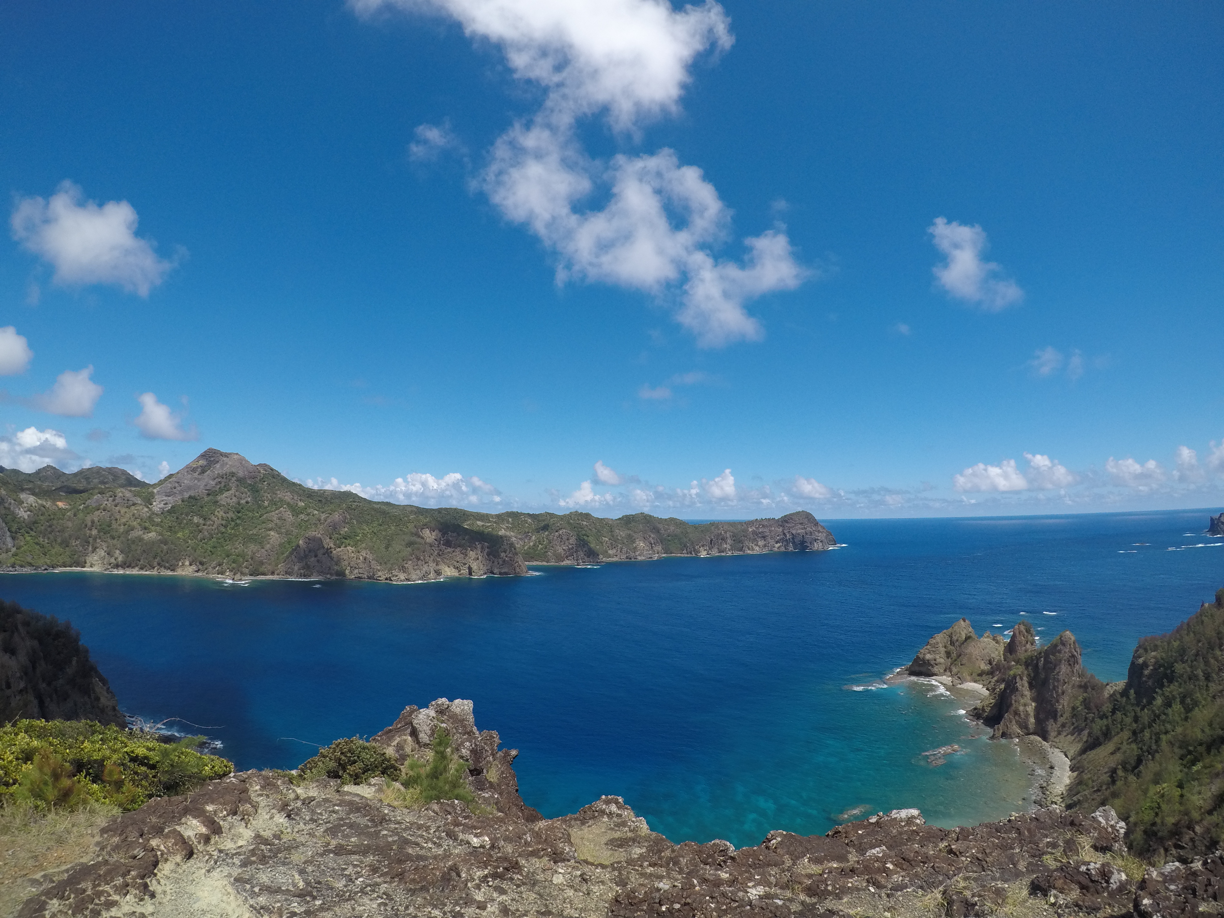 小笠原諸島のパノラマ